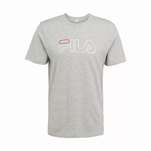 FILA Herren T-Shirt PAUL - Crewneck Tee, Rundhals, Kurzarm, Logo-Print Grau günstig online kaufen