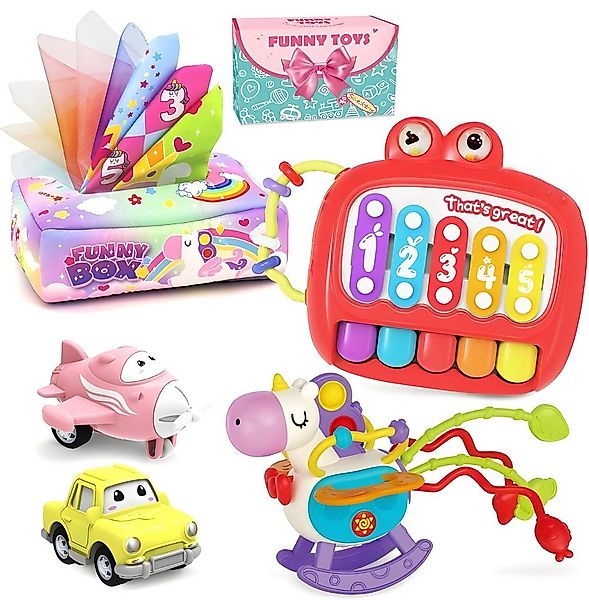 seveclotree Lernspielzeug Montessori 5in1 Babyspielzeugset fördert Motorik günstig online kaufen