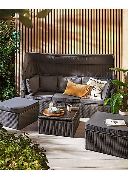 Gartenmöbel Set mit Dach (4-tlg. Set) günstig online kaufen