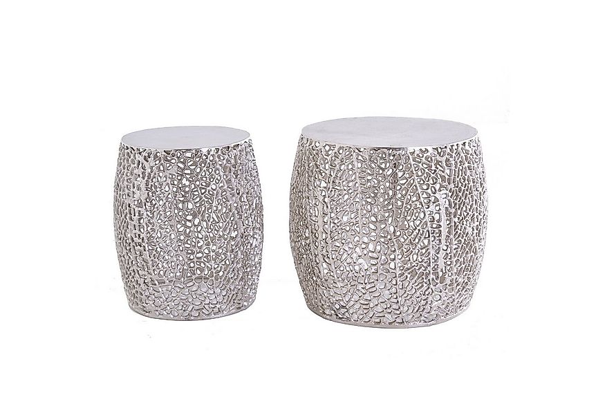 riess-ambiente Beistelltisch ABSTRACT LEAF antik silber (Set, 2-St), Wohnzi günstig online kaufen
