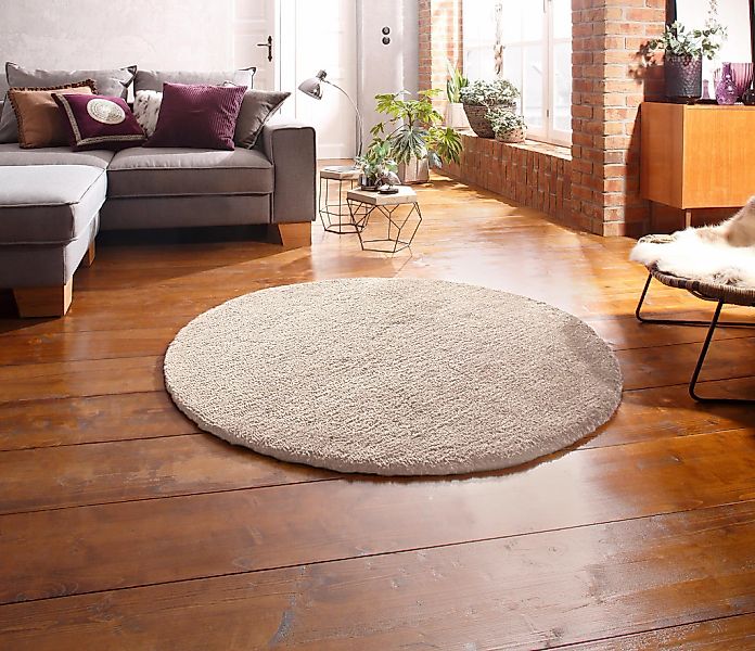 my home "Microfaser Teppich Magong, besonders weich, sehr feiner Flor" rund günstig online kaufen