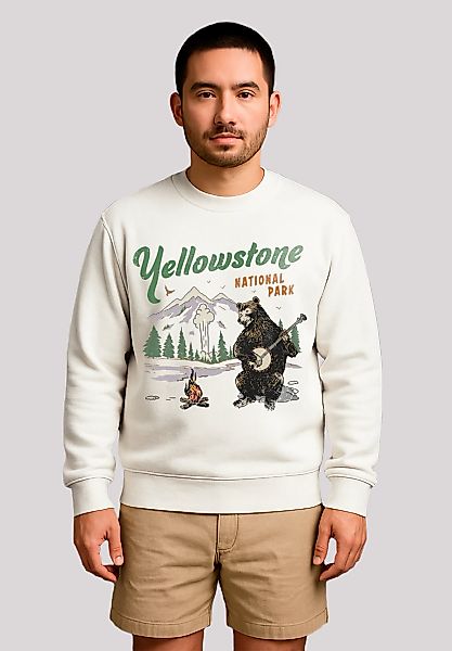 F4NT4STIC Sweatshirt "US National Parks Yellowstone Bear Playing Banjo", Pr günstig online kaufen