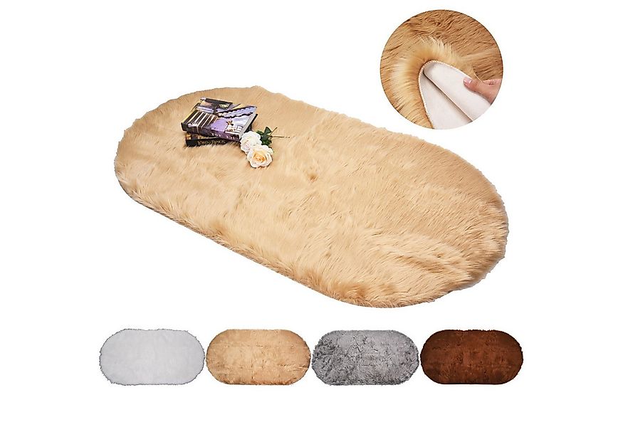 Sunicol Langflor-Teppich 6 cm Hochflor Teppich, Weich, Flauschig, Kunstfell günstig online kaufen