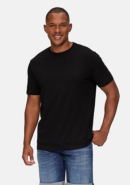 QS Kurzarmshirt T-Shirt mit Rundhalsausschnitt günstig online kaufen
