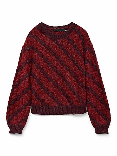Vero Moda Strickpullover "VMBUBLY LS O-NECK PULLOVER BOO" günstig online kaufen