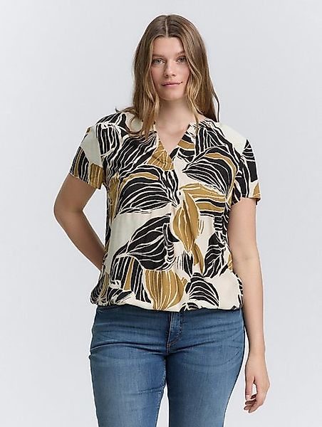 TOM TAILOR PLUS Kurzarmbluse Plus Size - Bluse mit Muster günstig online kaufen