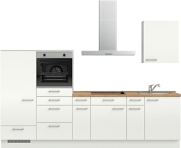 nobilia® Küchenzeile »"Laser I", Ausrichtung wählbar, Breite 300 cm« vormon günstig online kaufen