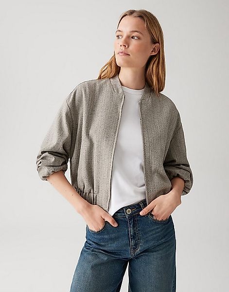 OPUS Jackenblazer JALEA HERRINGBONE im Fischgratmuster Blousonkragen, schrä günstig online kaufen