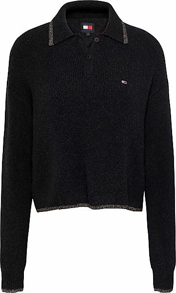 Tommy Jeans Strickpullover "TJW GLITTER POLO SWEATER", mit Glitzer günstig online kaufen