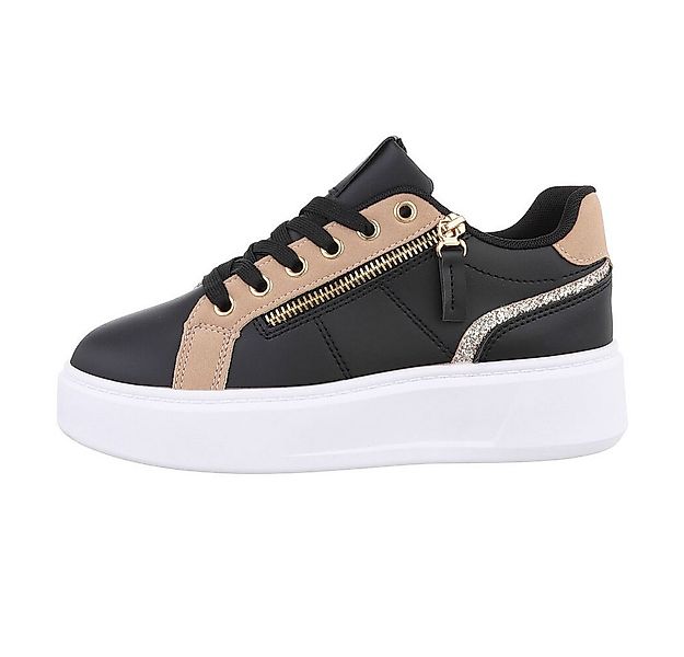 Ital-Design Damen Low-Top Freizeit Sneaker (86016631) Keilabsatz/Wedge Snea günstig online kaufen