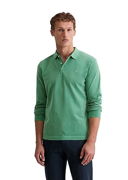 Marc O'Polo Langarm-Poloshirt aus soft-touch Bio-Baumwoll-Jersey günstig online kaufen