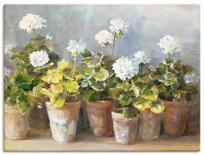 Artland Wandbild »Weiße Geranien« 1 Stk. tlg. als Leinwandbild, Poster in v günstig online kaufen