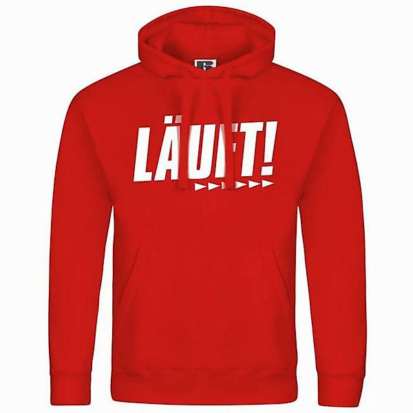 deinshirt Kapuzenpullover Herren Kapuzenpullover Läuft Mit Print Motiv, Gra günstig online kaufen