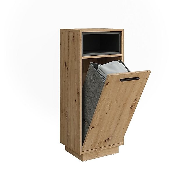 Vicco Wäscheschrank Beatrice, Artisan Eiche/Anthrazit, 38 x 93 cm mit herau günstig online kaufen
