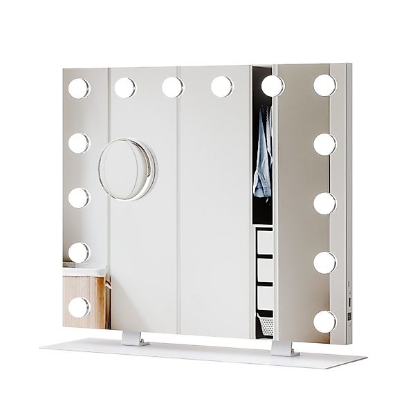 Mondeer Schminkspiegel LED-Kosmetikspiegel (Hollywood-Makeup-Spiegel, 50 x günstig online kaufen