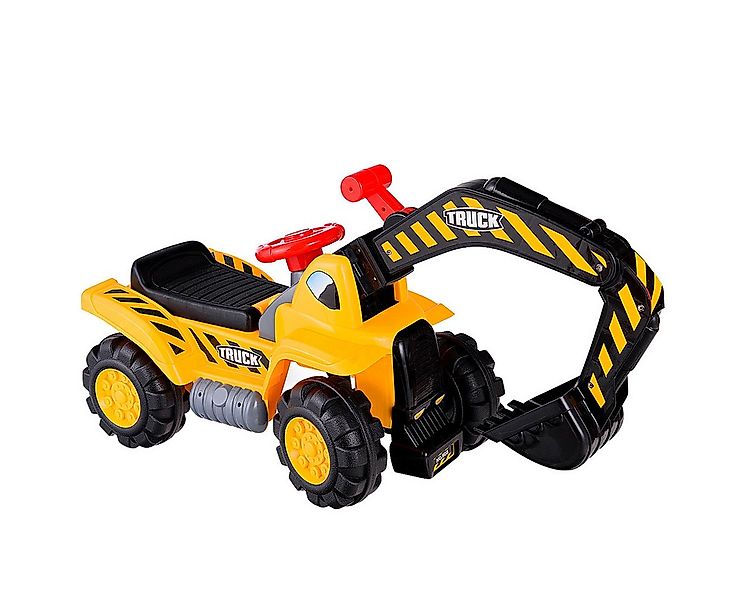 COSTWAY Spielzeug-Aufsitzbagger, mit eingebautem Ablagefach, mit Horn günstig online kaufen