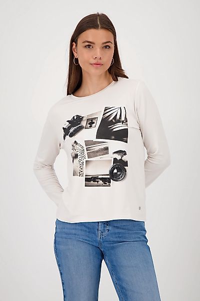 Monari Langarmshirt "Shirt Collage", Mit Rundhalsausschnitt günstig online kaufen