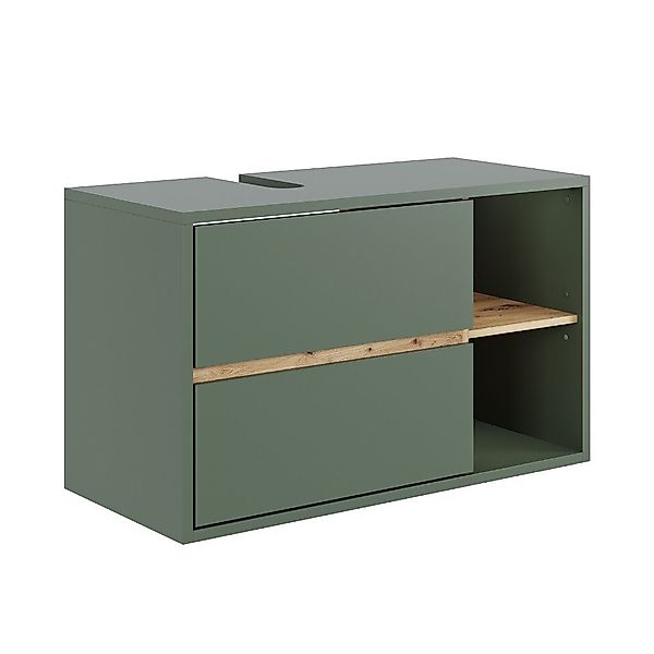 Vicco Waschbeckenunterschrank Viola, Grün/Artisan, 100 x günstig online kaufen