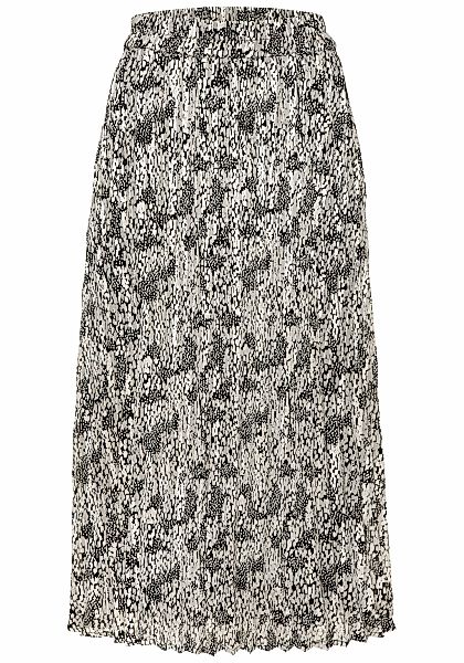 LASCANA Plisseerock, aus leichter Chiffonware, Midirock mit Alloverprint, s günstig online kaufen