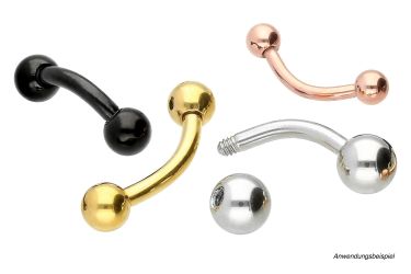 PIERCINGLINE Bauchnabelpiercing Titan Banane ohne Kugeln günstig online kaufen