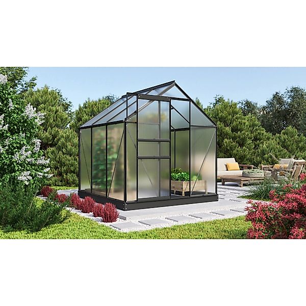Vitavia Gewächshaus Comet 3800 Schwarz 3,8 m² inkl. Fundament günstig online kaufen