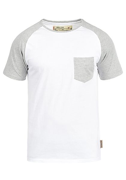 Indicode Rundhalsshirt IDGresham Kurzarmshirt im Baseball-Look günstig online kaufen