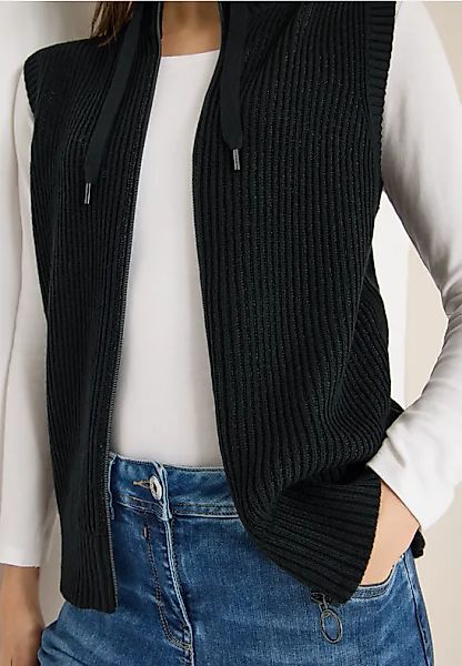 Strukturweste mit Zipper günstig online kaufen