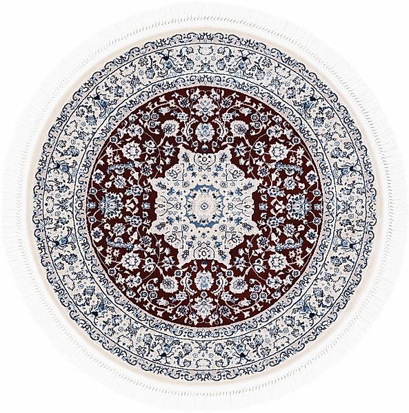 carpetfine Teppich »Nain Diane«, rund, 8 mm Höhe, Kurzflorteppich, Orient L günstig online kaufen
