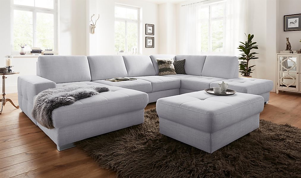sit&more Wohnlandschaft "Santorini U-Form", mit Federkern und Sitztiefenver günstig online kaufen