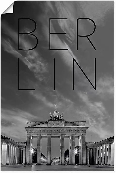 Artland Wandbild "Brandenburger Tor in Berlin", Berlin, (1 St.) günstig online kaufen