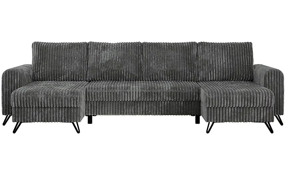 Wohnlandschaft Dunkelgrau   ¦ grau ¦ Maße (cm): B: 312 H: 90 Polstermöbel > günstig online kaufen