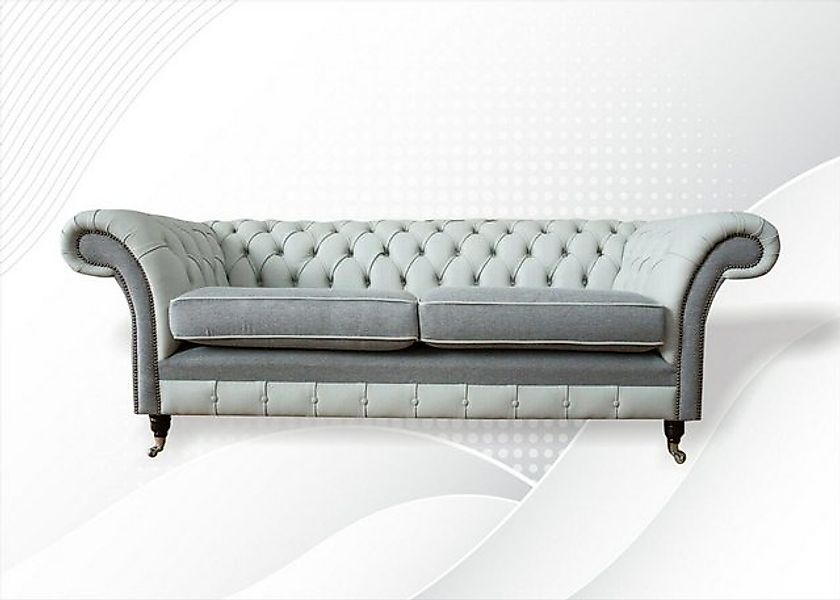 JVmoebel Chesterfield-Sofa Hochwertiges Chesterfield-Sofa handgefertigt mas günstig online kaufen