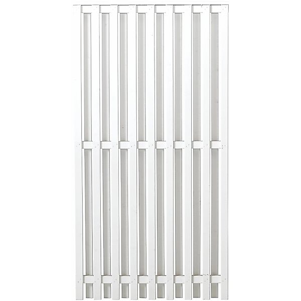 Sichtschutzzaun Nagano Nadelholz Weiß 90 cm x 180 cm günstig online kaufen