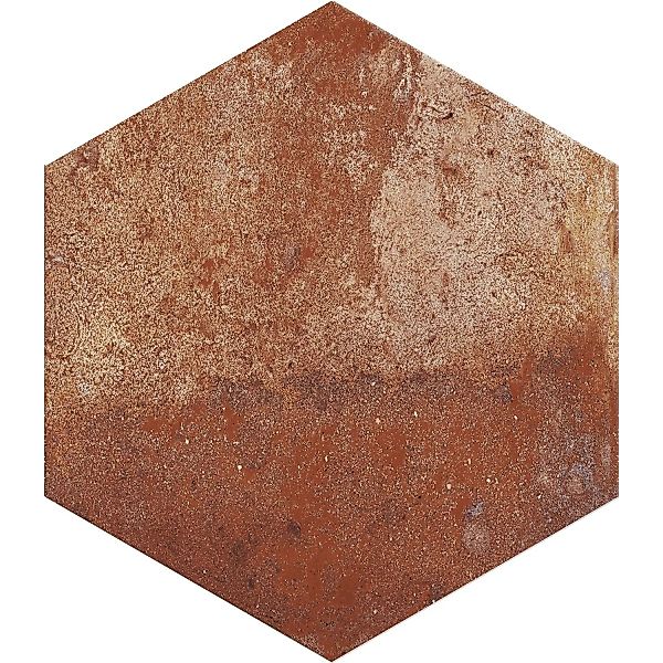 Feinsteinzeug Hexagon Folk Cotto Glasiert Matt  21,5 x 25 x 0,9 cm günstig online kaufen