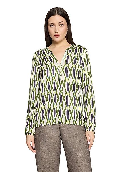 Cartoon Schlupfbluse Damen Casual-Bluse mit Muster günstig online kaufen