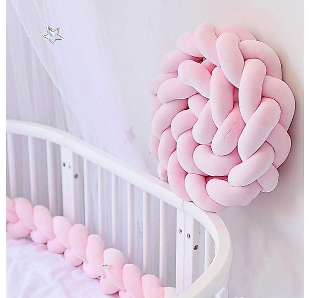 NUODWELL Nestchenschlange Twist Weave Baby Kopfschutz Bettumrandung günstig online kaufen
