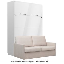 QMM TraumMöbel Schrankbett Wandbett GN 140x200 günstig online kaufen
