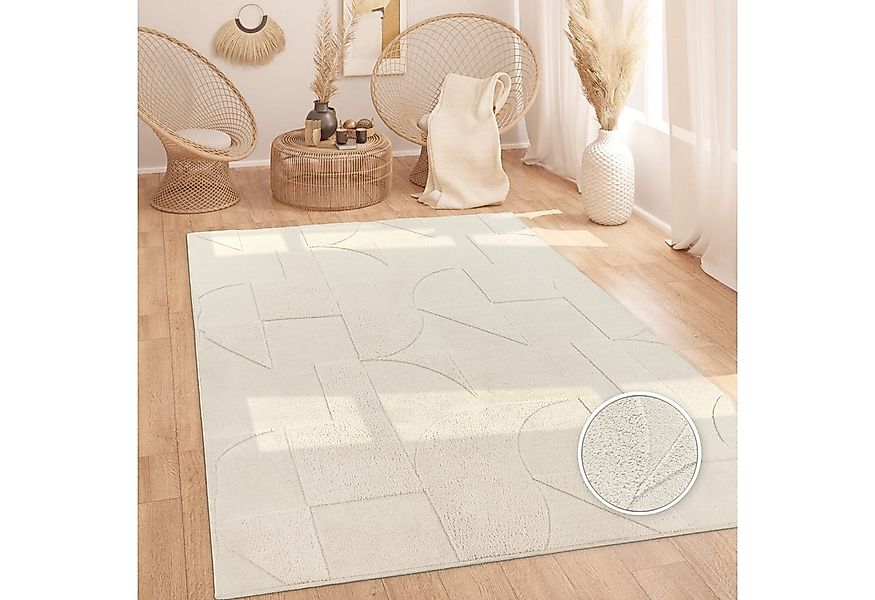 KADIMA DESIGN Teppich waschbar Struktur Wohnzimmer schmutzabweisend Teppich günstig online kaufen