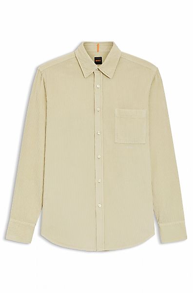 BOSS ORANGE Langarmhemd "Relegant", aus Cord, reuglar fit, Kentkragen günstig online kaufen
