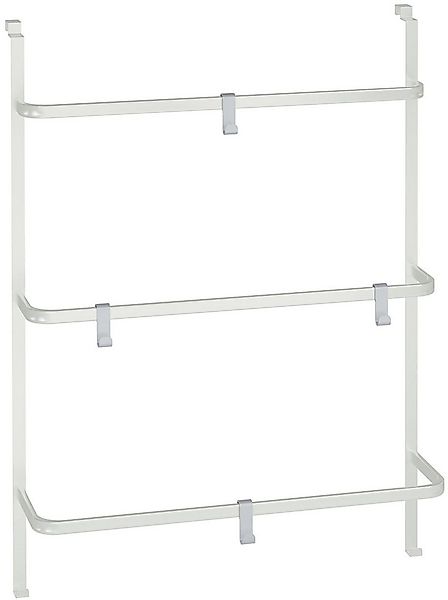 CLP Handtuchhalter Lenexa, Tür-Hängeregal aus Metall, 3 Stangen und 4 Haken günstig online kaufen