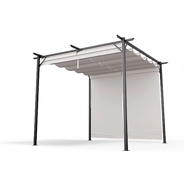 Blumfeldt Pantheon Robust Pergola Gartenpavillon 3x3 m Wetterbeständig Stah günstig online kaufen