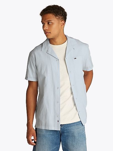 Tommy Jeans Kurzarmhemd TJM LINEN BLEND CAMP SS EXT Mit V-Ausschnitt günstig online kaufen