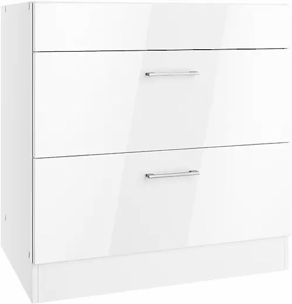 KOCHSTATION Kochfeldumbauschrank »KS-Milan« Kochfeldumbau 80 cm, matte oder günstig online kaufen