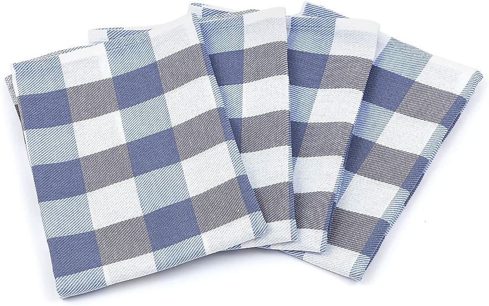 Zestri Geschirrtuch 4er-Set kariert aus 100% günstig online kaufen
