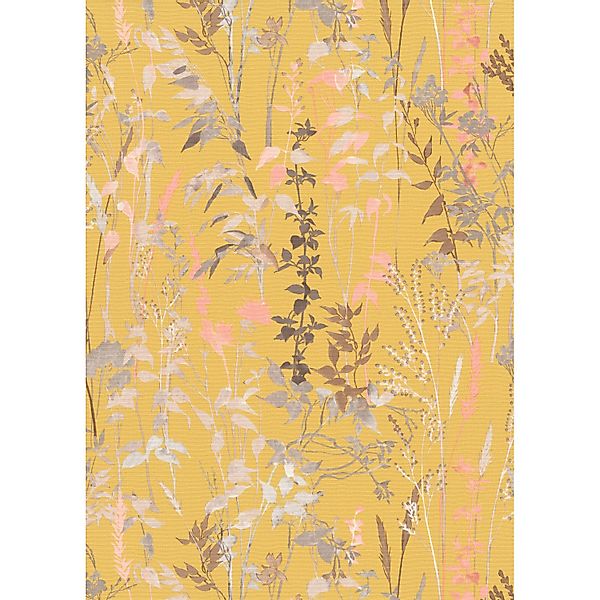 Erismann Vliestapete Casual Chic 10,05 m x 0,53 m Blumenwiese Cottage Gelb günstig online kaufen