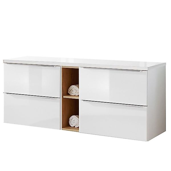 Lomadox Waschbeckenschrank TOSKANA-56 Waschtisch 141cm mit günstig online kaufen