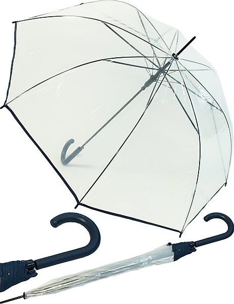 HAPPY RAIN Langregenschirm Transparentschirm durchsichtig mit günstig online kaufen