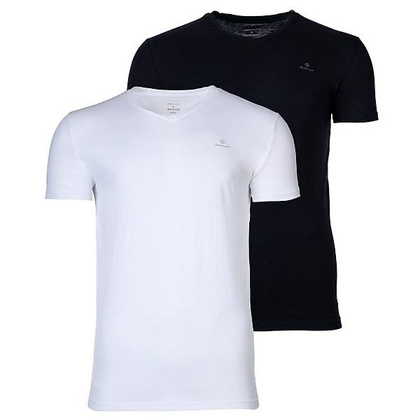 Gant T-Shirt Herren T-Shirt, 2er Pack - V-Ausschnitt, V-Neck, (Packung, 2er günstig online kaufen