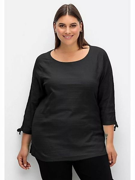 Sheego 3/4-Arm-Shirt Große Größen mit raffbaren Raglanärmeln, leicht tailli günstig online kaufen