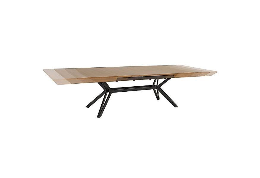 riess-ambiente Esstisch GIANT 200-320cm natur/schwarz-Walnuss, Metall, ausz günstig online kaufen